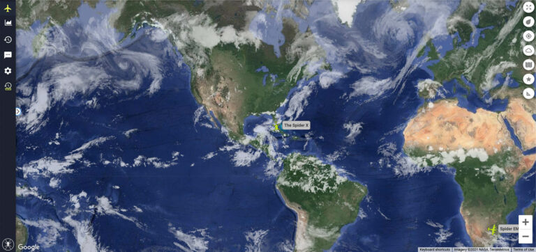 Скриншот SpiderTracks Global Satellite Data