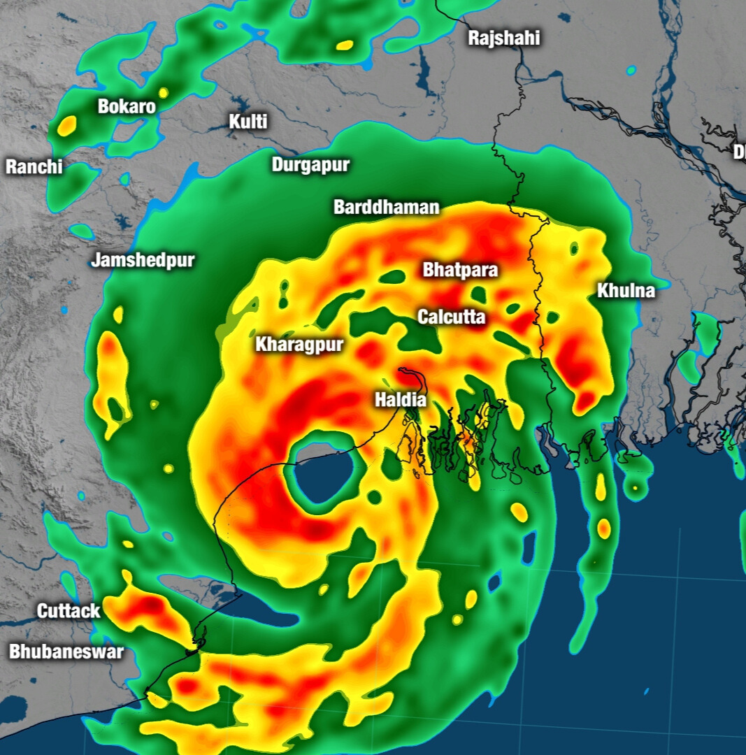 BKG Модель Precip Cyclone Dana